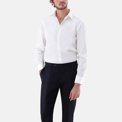 VAN LAACK - Hemd Tailor Fit Uni - Größe 43 - beige – Bild 4