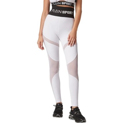 Plein Sport - Leggings Multicut - Größe M - weiß – Bild 4