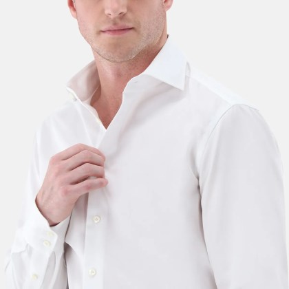 VAN LAACK - Hemd Tailor Fit Uni - Größe 46 - weiß – Bild 3