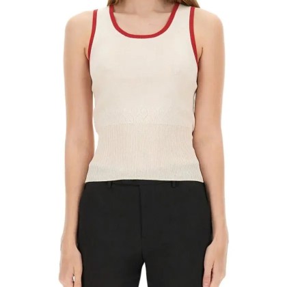 J.W.Anderson - Slim-Fit Knitted Vest With Ribbed Hem - Größe M - schwarz J.W.Anderson - Slim-Fit Knitted Vest With Ribbed Hem - Größe M - schwarz