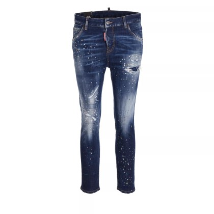 Dsquared2 - Cool Girl Cropped Jeans - Größe I40 - blau Dsquared2 - Cool Girl Cropped Jeans - Größe I40 - blau