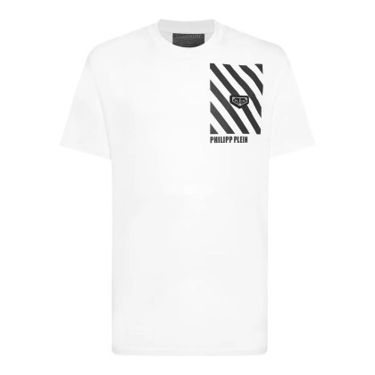 Philipp Plein - T-Shirt Rundhalsausschnitt Ss - Größe S - weiß Philipp Plein - T-Shirt Rundhalsausschnitt Ss - Größe S - weiß