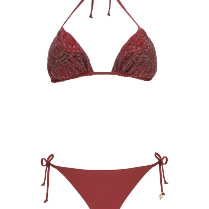 Fisico - Halterneck Bordeaux Bikini - Größe XS - rot Fisico - Halterneck Bordeaux Bikini - Größe XS - rot