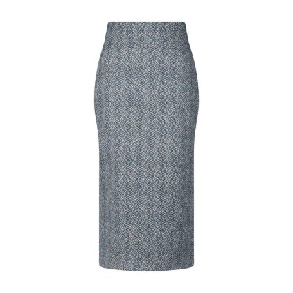 Givenchy - Midi-Bleistiftrock mit Fischgrätenmuster - Größe 34 - schwarz Givenchy - Midi-Bleistiftrock mit Fischgrätenmuster - Größe 34 - schwarz