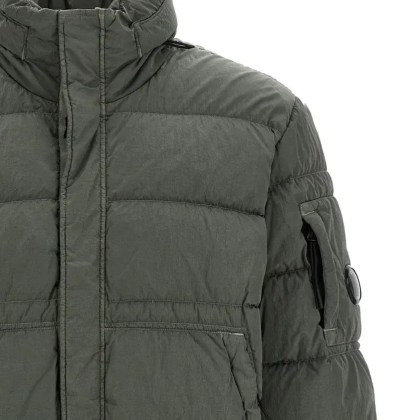 CP Company - Removable Hood Down Jacket - Größe XL - grau – Bild 3