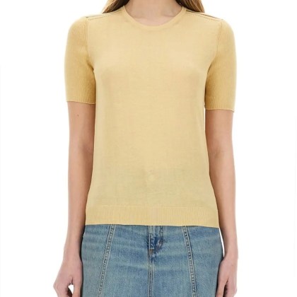 Paul Smith - Short Sleeve Slim Fit Knitted Top - Größe S - gelb Paul Smith - Short Sleeve Slim Fit Knitted Top - Größe S - gelb