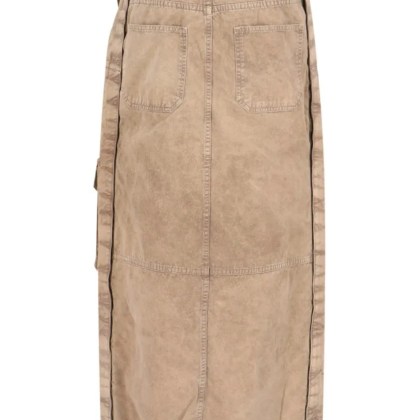 Paris Best - Maxi Cargo Skirt In Brown Cotton - Größe 36 - beige – Bild 4