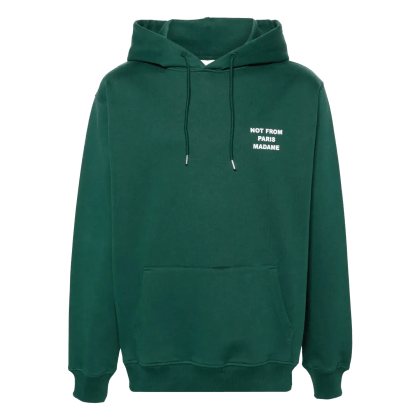 Drôle De Monsieur - Hoodie mit Logo-Print - Größe L - grün Drôle De Monsieur - Hoodie mit Logo-Print - Größe L - grün