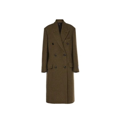 Acne Studios - Checked Double-Breasted Wool Blend Coat - Größe 40 - braun Acne Studios - Checked Double-Breasted Wool Blend Coat - Größe 40 - braun