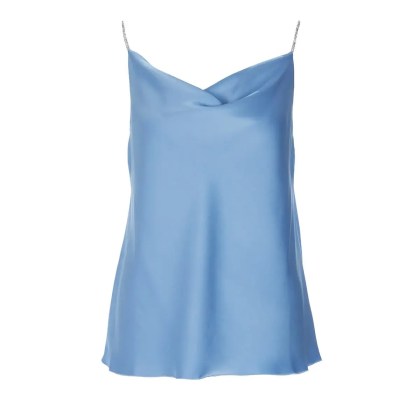 SEM PER LEI - Top Satin - Größe 36 - blau SEM PER LEI - Top Satin - Größe 36 - blau