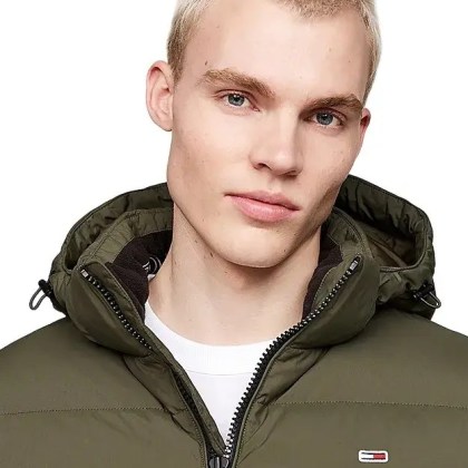 Tommy Jeans - Green Padded Jacket - Größe S - grün – Bild 2