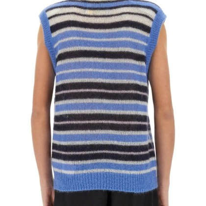 Marni - Striped Mohair Blend Vest - Größe 50 - bunt – Bild 3