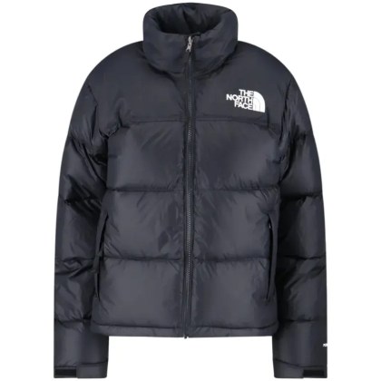 The North Face - Quilted Down Coat With Detachable Hood And Adjusta - Größe L - schwarz The North Face - Quilted Down Coat With Detachable Hood And Adjusta - Größe L - schwarz