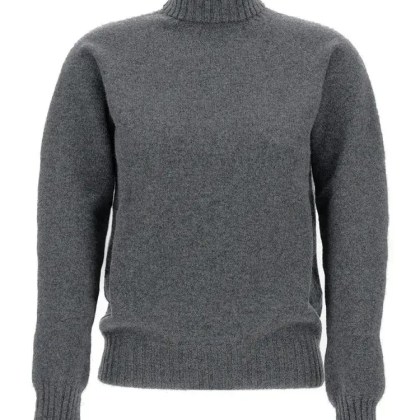 Drumohr - Ribbed Turtleneck Wool Sweater - Größe S - grau Drumohr - Ribbed Turtleneck Wool Sweater - Größe S - grau