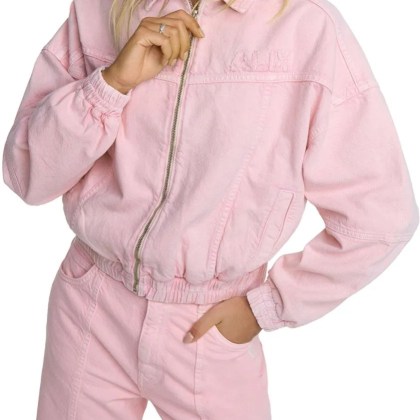 ALIX - Alix The Label Linen Look Jacket Jackets Roze 2503 - Größe L - rosa – Bild 3