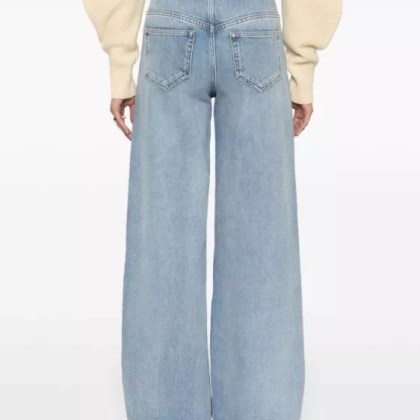 Isabel Marant - Lemony Wide-Leg Denim Jeans - Größe 38 - grau – Bild 3