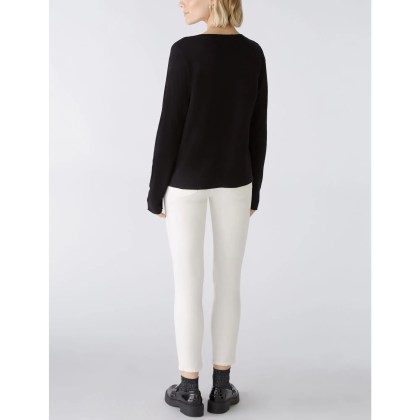 Oui - Pullover KEIKO - Größe 34 - schwarz – Bild 4