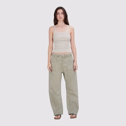 True Religion - Wide-Leg Jeans Army Fatigue - Größe 28 - grau