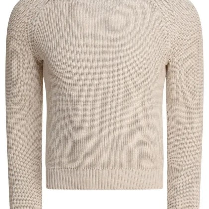Rakki%27 - Textured Ribbed Knitwear With Crew Neckline - Größe 52 - beige Rakki%27 - Textured Ribbed Knitwear With Crew Neckline - Größe 52 - beige
