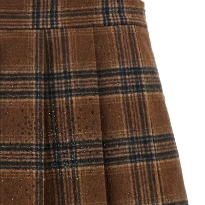 Giuseppe Di Morabito - Pleated Tartan Skirt - Größe 40 - schwarz – Bild 3