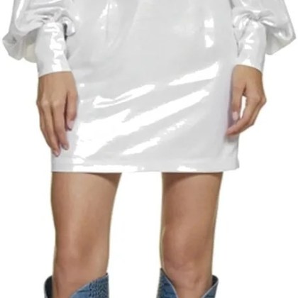 Blanca Vita - Blanca Vita Abelia Laminated Mini Dress - Größe 42 - white – Bild 3