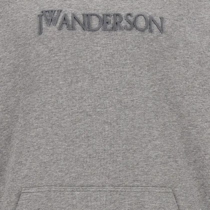 J.W.Anderson - Hoodie With Embroidery - Größe M - grau