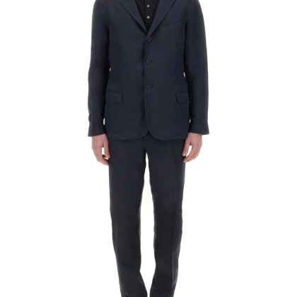 120% Lino - Single-Breasted Suit - Größe 48 - blau 120% Lino - Single-Breasted Suit - Größe 48 - blau