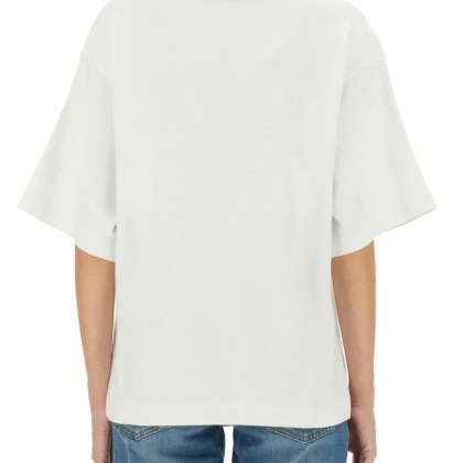 Dolce&Gabbana - T-Shirt With Lettering Logo - Größe 38 - weiß – Bild 3