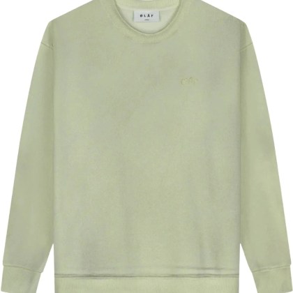ØLÅF - olaf Pigment Spray Crewneck Sweaters Lichtgroen M2 - Größe M - grün ØLÅF - olaf Pigment Spray Crewneck Sweaters Lichtgroen M2 - Größe M - grün