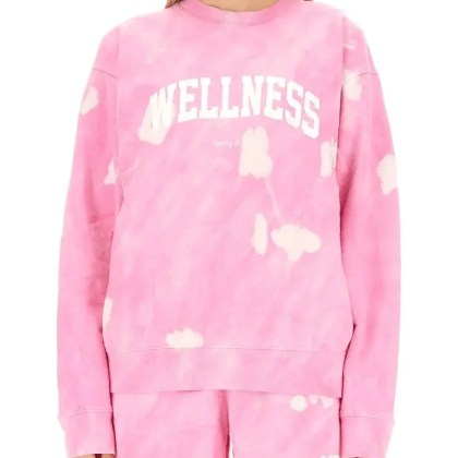 Sporty And Rich - Relaxed Fit Tie-Dye Sweatshirt - Größe S - pink Sporty And Rich - Relaxed Fit Tie-Dye Sweatshirt - Größe S - pink