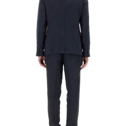 120% Lino - Single-Breasted Suit - Größe 48 - blau – Bild 3