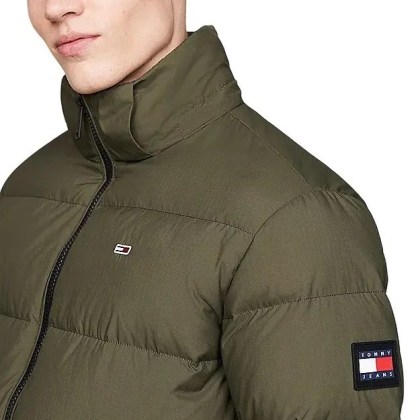 Tommy Jeans - Green Padded Jacket - Größe S - grün – Bild 3