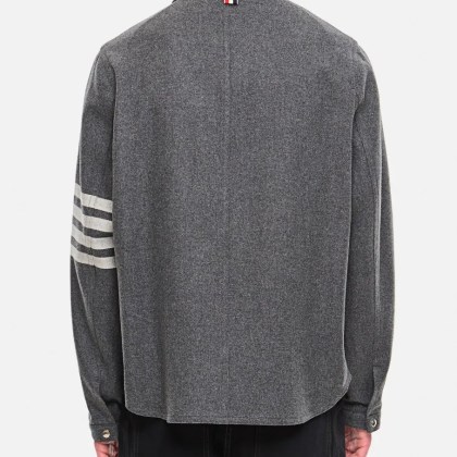 Thom Browne - 4 Bar Utility Patch Pocket Jacket - Größe 2 - grau – Bild 3