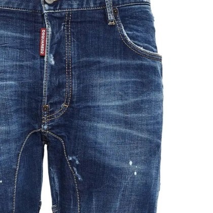 Dsquared2 - 'Tidy Biker' Jeans - Größe 46 - blau – Bild 3