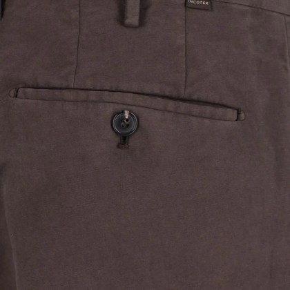 Incotex - Medium Rise Brown Chinos - Größe 56 - braun
