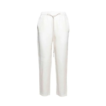 Barba - Joke Straight Trousers In White Linen - Größe 40 - weiß Barba - Joke Straight Trousers In White Linen - Größe 40 - weiß
