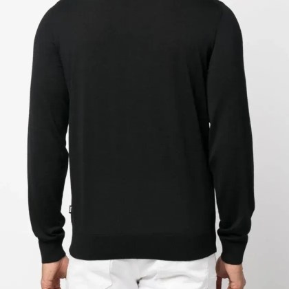 Hugo - Lancione Long-Sleeve Polo Shirt - Größe XL - schwarz – Bild 3