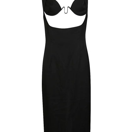 ZIAH - Black Logo Midi Dress - Größe M - schwarz ZIAH - Black Logo Midi Dress - Größe M - schwarz