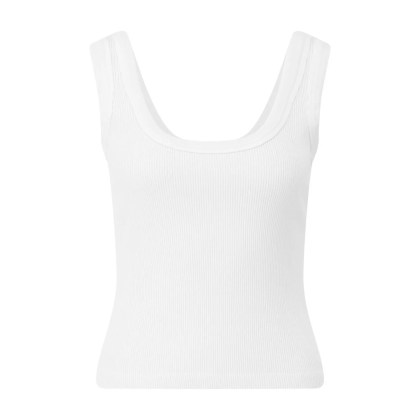 Citizens Of Humanity - Geripptes Crop-Top Faye - Größe L - weiß Citizens Of Humanity - Geripptes Crop-Top Faye - Größe L - weiß