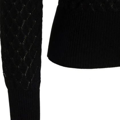 Sapio - Viscose Knit Polo Shirt - Größe 38 - schwarz – Bild 2