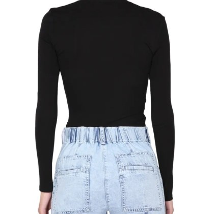 Proenza Schouler - Cropped Top With Circular Cut - Größe M - schwarz – Bild 3