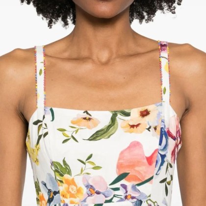 Farm Rio - Greek Garden Long Dress - Größe L - bunt – Bild 4