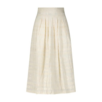 STELLA FOREST - Midirock Laure mit Stickmuster - Größe 38 - creme STELLA FOREST - Midirock Laure mit Stickmuster - Größe 38 - creme