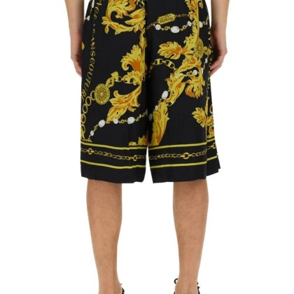 Versace Jeans Couture - Chain Couture Bermuda Shorts - Größe 48 - schwarz – Bild 3