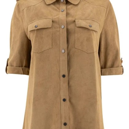 Salvatore Santoro - Beige Ovine Leather Shirt - Größe 40 - beige Salvatore Santoro - Beige Ovine Leather Shirt - Größe 40 - beige