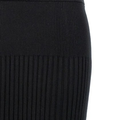 Proenza Schouler - Ribbed Silk Blend Skirt - Größe XS - schwarz – Bild 3