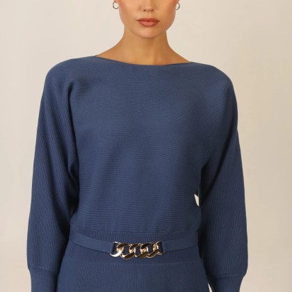 Apart - Strickkleid - Größe 34 - blau