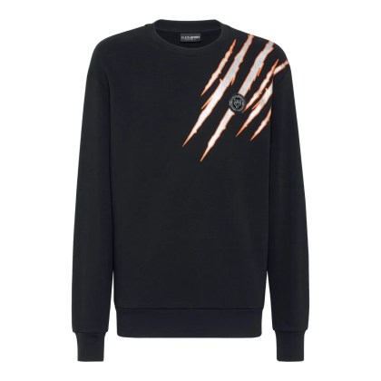 Plein Sport - Sweatshirt Scratch - Größe L - schwarz Plein Sport - Sweatshirt Scratch - Größe L - schwarz