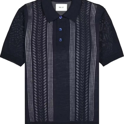 NN. 07 - No Nationality Thor Ss Polos Donkerblauw Thor Ss 6 - Größe S - blue NN. 07 - No Nationality Thor Ss Polos Donkerblauw Thor Ss 6 - Größe S - blue