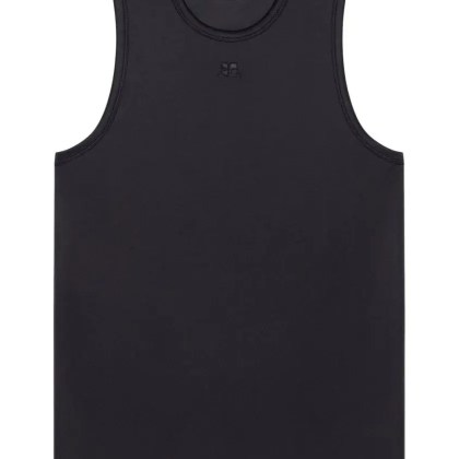 Courrèges - Black Tank Top - Größe L - schwarz Courrèges - Black Tank Top - Größe L - schwarz